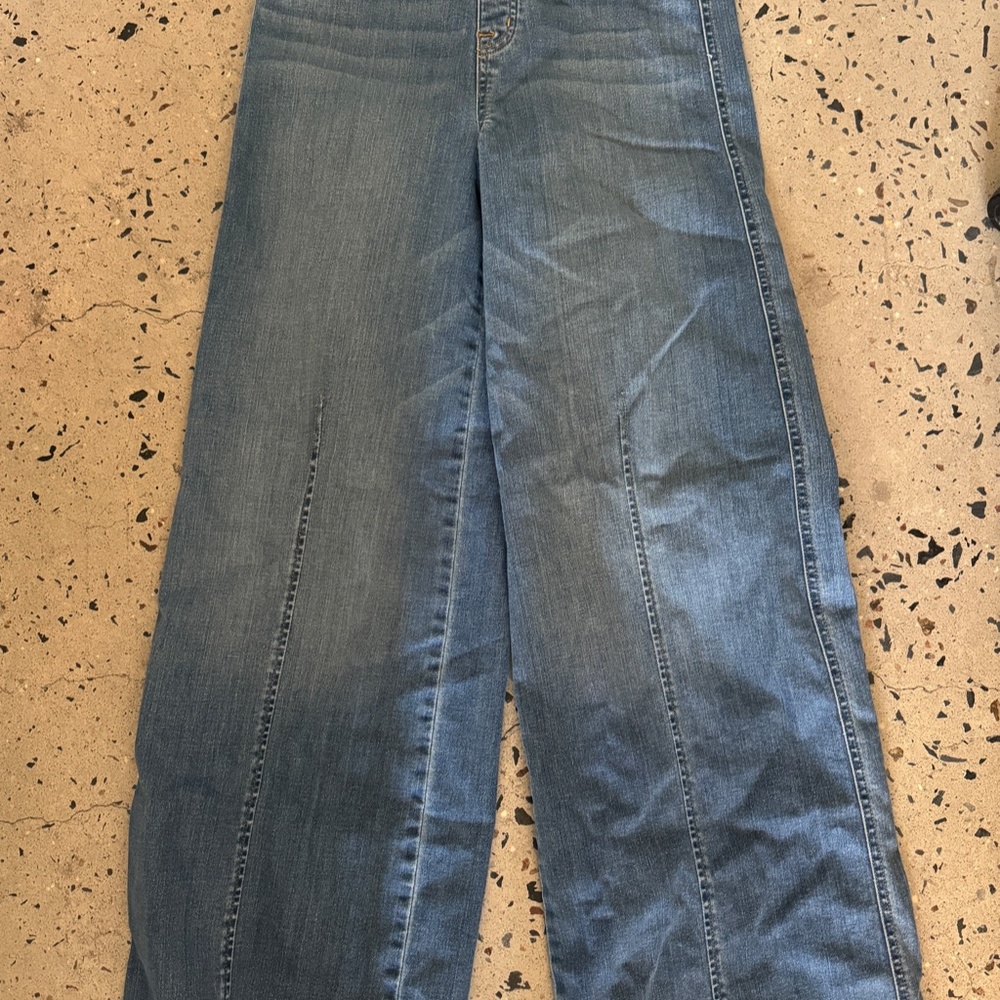 SPANX Seamed Front, Wide Leg Jeans Size Medium NWT - Picture 4 of 4